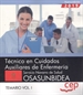 Portada del libro Técnico en Cuidados Auxiliares de Enfermería. Servicio Navarro de Salud-Osasunbidea. Temario Vol. I