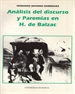 Portada del libro Análisis del Discurso y Paremias en H. de Balzac