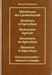 Portada del libro Diccionario de agricultura -Alemán-Inglés- Francés-Español-Italiano-Ruso