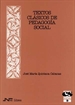 Portada del libro Textos clásicos de Pedagogía Social