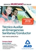 Portada del libro Técnico Auxiliar en Emergencias Sanitarias/Conductor del Servicio Murciano de Salud. Test parte específica