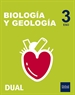 Portada del libro Inicia Biología y Geología Serie Duna 3.º ESO. Libro del alumno