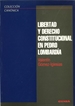 Portada del libro Libertad y derecho constitucional en Pedro Lombardía