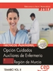 Portada del libro Técnicos Auxiliares, Opción Cuidados Auxiliares de Enfermería de la Región de Murcia. Temario Vol.II