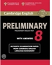 Portada del libro Cambridge English Preliminary 8 Student's Book Pack (Student's Book with Answers and Audio CDs (2))