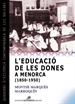 Portada del libro L&#x02019;educació de les dones a Menorca (1850-1950)