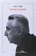 Portada del libro Barthes filosofo (xiv premio ramon pi–eiro 2014)