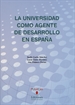 Portada del libro La universidad como agente de desarrollo en España