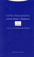 Portada del libro Espectrografías (desde Marx y Derrida)