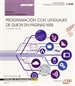 Portada del libro Manual. Programación con lenguajes de guion en páginas web (UF1305). Certificados de profesionalidad. Confección y publicación de páginas Web (IFCD0110)