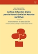 Portada del libro Archivo de Fuentes Orales para la Historia Social de Asturias (AFOHSA)