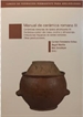 Portada del libro Manual de cerámica romana III