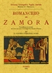 Portada del libro Romancero de Zamora (precedido de un estudio del cerco que puso a la ciudad Don Sancho el Fuerte)