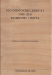 Portada del libro Documentos de Clemente V (1305-1314) referentes a España