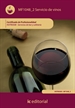 Portada del libro Servicio de vinos. hotr0508 - servicios de bar y cafetería