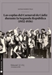 Portada del libro Las coplas del Carnaval de Cádiz durante la Segunda República (1932-1936)