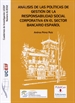 Portada del libro Análisis de las políticas de gestión de la responsabilidad social corporativa en el sector bancario español
