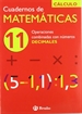 Portada del libro 11 Operaciones combinadas con números decimales