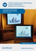 Portada del libro Aplicaciones informáticas para presentaciones: gráficas de información. ADGD0208 - Gestión integrada de recursos humanos
