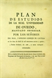 Portada del libro Plan de Estudios de la Real Universidad de Oviedo, 1774. Reales órdenes