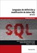 Portada del libro Lenguajes de definición y modificación de datos SQL