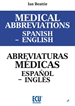 Portada del libro Medical abbreviations Spanish to English. Abreviaturas médicas español a inglés