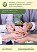 Portada del libro Normativa y política interna de gestión ambiental de la organización. SEAG0211 - Gestión ambiental