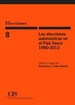 Portada del libro Las elecciones autonómicas en el País Vasco, 1980-2012