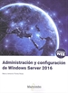Portada del libro Administración y configuración de Windows Server 2016