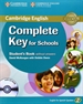 Portada del libro Complete Key for Schools for Spanish Speakers Student's Book without Answers with CD-ROM