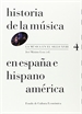 Portada del libro Historia de la Música en España e Hispanoamérica, volumen 4