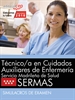 Portada del libro Técnico/a en Cuidados Auxiliares de Enfermería. Servicio Madrileño de Salud (SERMAS). Simulacros de examen