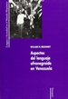 Portada del libro Aspectos del lenguaje afronegroide en Venezuela