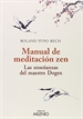 Portada del libro Manual de meditación zen