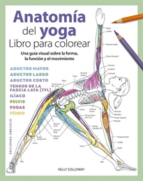 Portada del libro Anatomía del yoga. Libro para colorear
