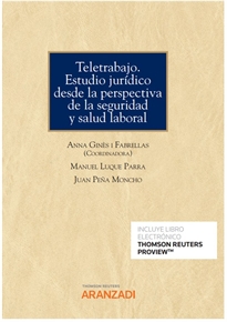 Portada del libro Teletrabajo. Estudio jurídico desde la perspectiva de la seguridad y salud laboral (Papel + e-book)