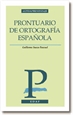 Portada del libro Prontuario de ortografía española