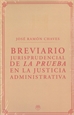 Portada del libro Breviario Jurisprudencial de la prueba en la Justicia Administrativa