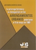Portada del libro La prórroga forzosa y su denegación en los Arrendamientos Urbanos anteriores al 9 de mayo de 1985.