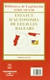Portada del libro Estatuto de Autonomía de las Illes Balears