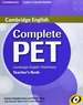 Portada del libro Complete PET for Spanish Speakers Teacher's Book