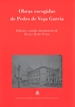 Portada del libro Obras escogidas de Pedro de Vega García