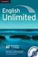 Portada del libro English Unlimited Elementary Coursebook with e-Portfolio