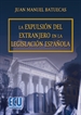 Portada del libro La expulsión del extranjero en la legislación española