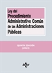 Portada del libro Ley del Procedimiento Administrativo Común de las Administraciones Públicas