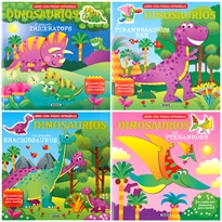 Portada del libro Monto y juego con dinosaurios (4 títulos)