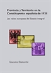 Portada del libro Provincia y Territorio en la Constituyente española de 1931