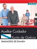 Portada del libro Auxiliar Cuidador. Xunta de Galicia. Simulacros de examen