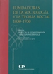 Portada del libro Fundadoras de la sociología y la teoría social 1830-1930