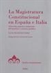 Portada del libro La Magistratura Constitucional en España e Italia. Selección, aspectos temporales del mandato y estatuto jurídico